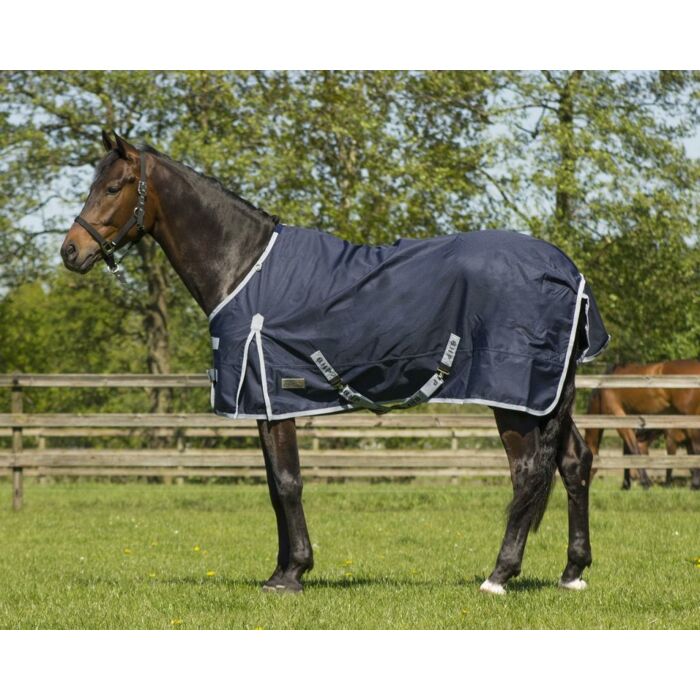 Regendecke QHP Turnout Fleece blau 100/135 cm Regendecke QHP Turnout Fleece blau 100/135 cm