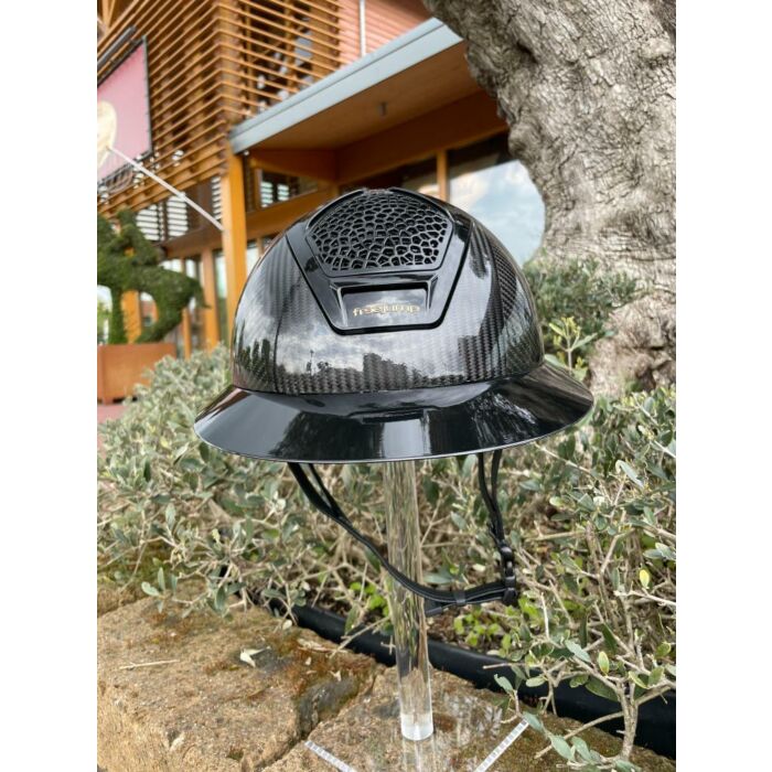 Reithelme Freejump Voronoi Carbon Temple Protection Gloss Black