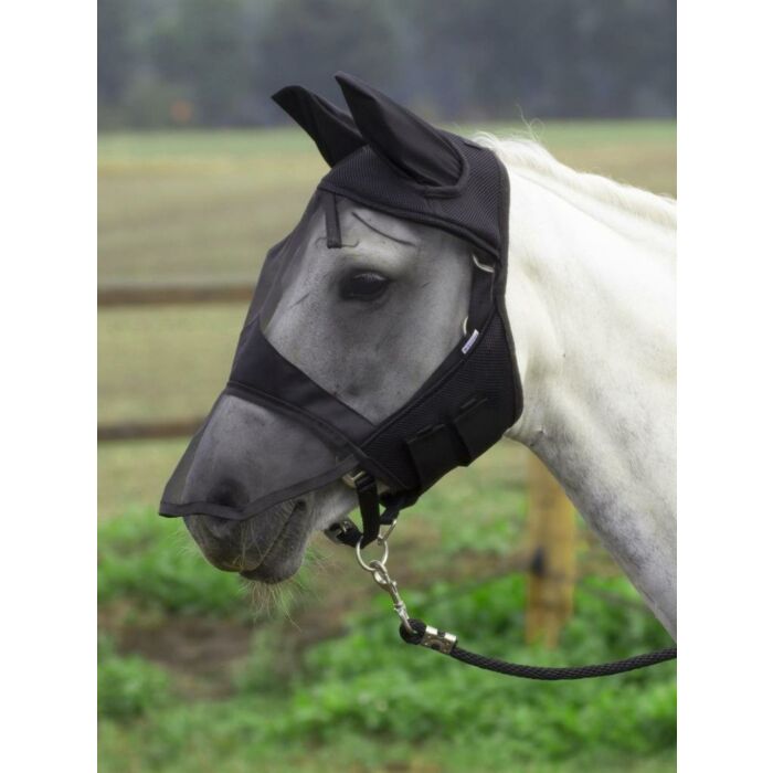 Fliegenmaske Busse Fly Cover Pro schwarz X-Full