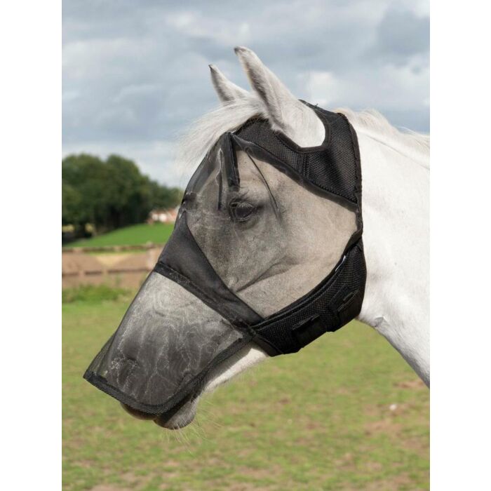Fliegenmaske Busse Fly Cover Pro schwarz Shetland Fliegenmaske Busse Fly Cover Pro schwarz Shetland