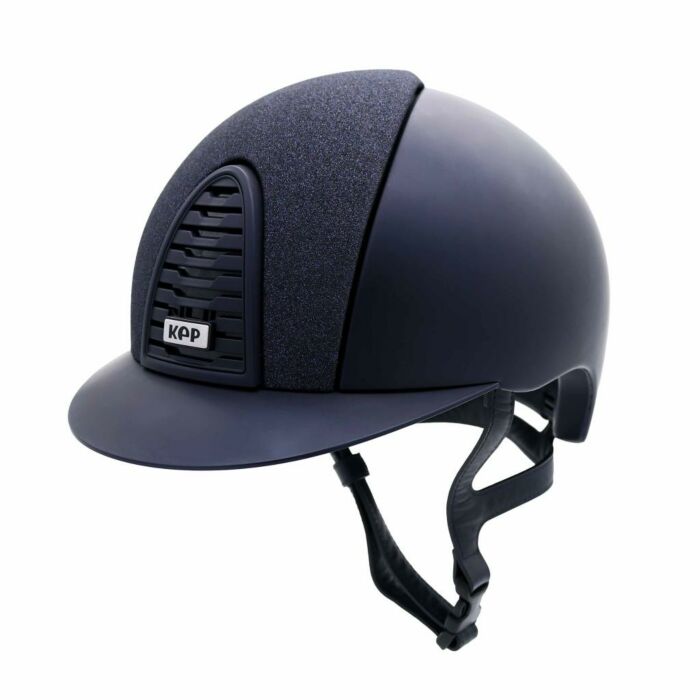 Reithelm KEP Italia Cromo 2.0 Textile Blau mit Blue Star Front-Einsatz - M