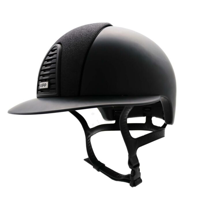 Reithelm KEP Italia Cromo 2.0 Polo Textile Schwarz mit Black Star Front, Black Grill und Polo-Visier – Größe L Reithelm KEP Italia Cromo 2.0 Polo Textile Schwarz mit Black Star Front, Black Grill und Polo-Visier – Größe L