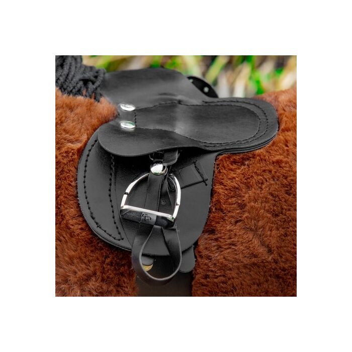 Sattel Crafty Ponies Leer zwart Sattel Crafty Ponies Leer zwart