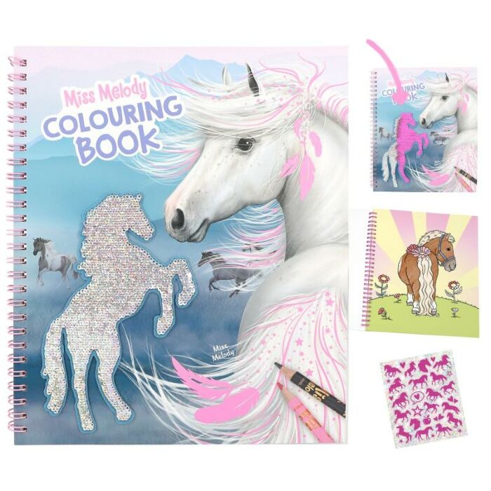 Malbuch mit Pailletten Miss Melody Malbuch mit Pailletten Miss Melody