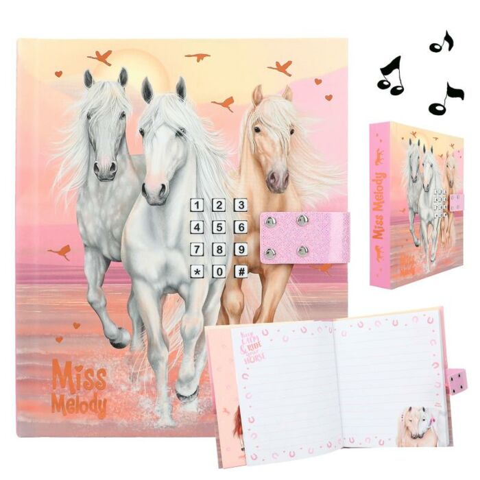 Tagebuch mit Code und Musik Miss Melody Sundown Tagebuch mit Code und Musik Miss Melody Sundown