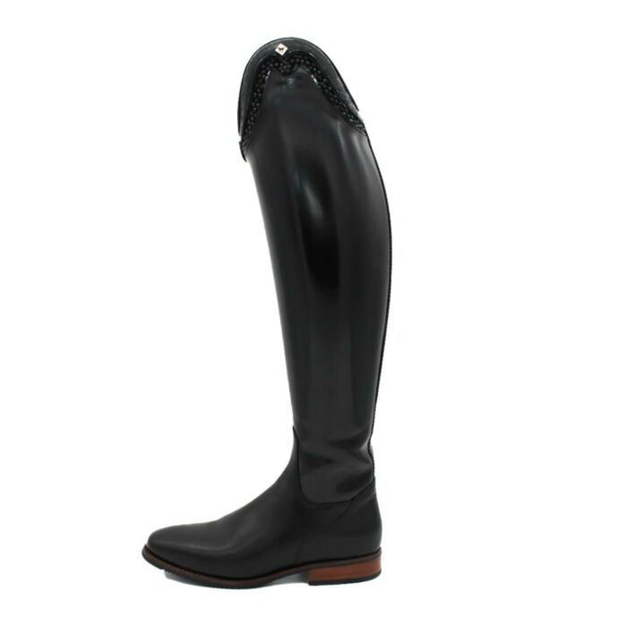 Reitstiefel DeNiro Bellini Brushed Black mit Swarovski G9-Top 38 MA M Reitstiefel DeNiro Bellini Brushed Black mit Swarovski G9-Top 38 MA M