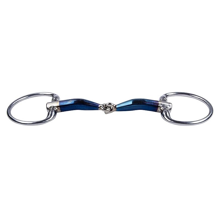 Olivenkopftrense Trust Equestrian Sweet Iron Locked 16 mm Blau 14.5 cm