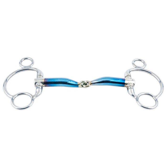 Olivenkopfgebiss Trust Equestrian Sweet Iron Einfach Gebrochen Blau 13.5 cm Olivenkopfgebiss Trust Equestrian Sweet Iron Einfach Gebrochen Blau 13.5 cm