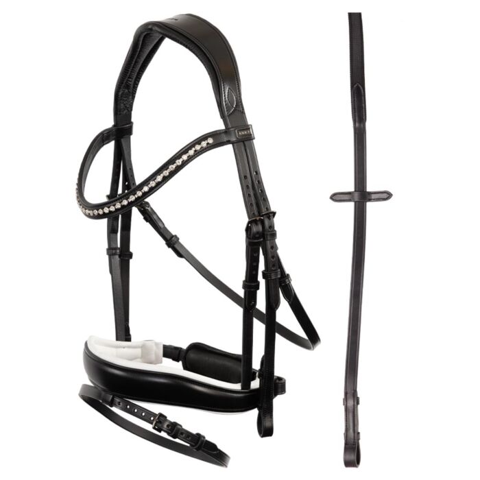 Trense Anky Pullback Zwart/Wit Full Trense Anky Pullback Zwart/Wit Full