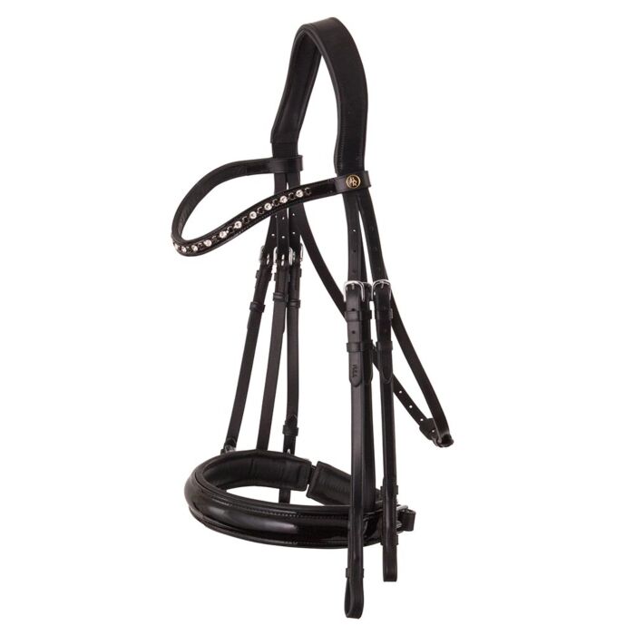 Stange und Zaumzeug BR Wendover schwarz/grau Cob