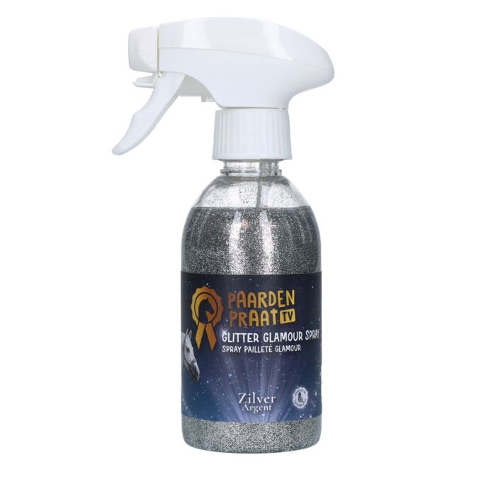 Glitter Glamour Spray Paardenpraat TV Zilver Glitter Glamour Spray Paardenpraat TV Zilver