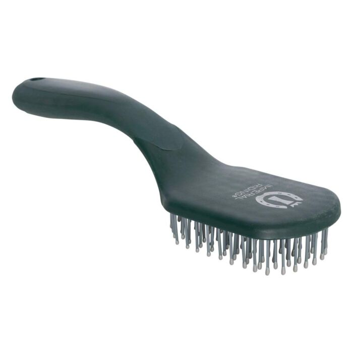 Schweif- und Mähnenbürste Imperial Riding Boomerang Forest Green
