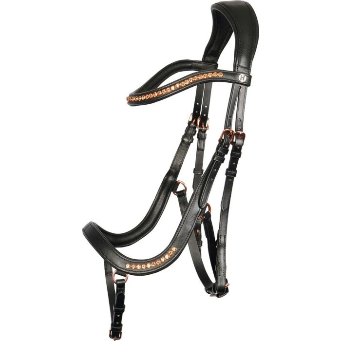 Trense Harry's Horse Rosegold Anatomic schwarz Cob Trense Harry's Horse Rosegold Anatomic schwarz Cob