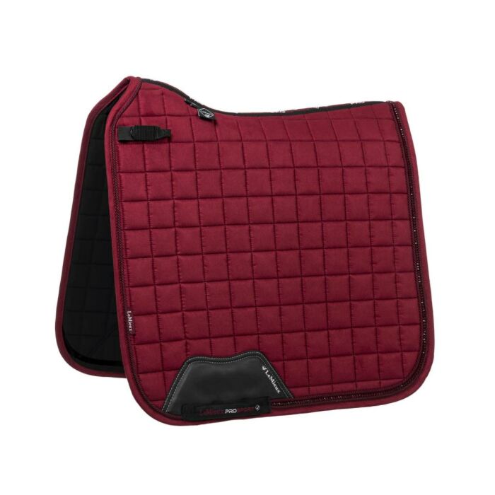 Schabracke LeMieux Diamante Dressage Square Burgundy L Schabracke LeMieux Diamante Dressage Square Burgundy L