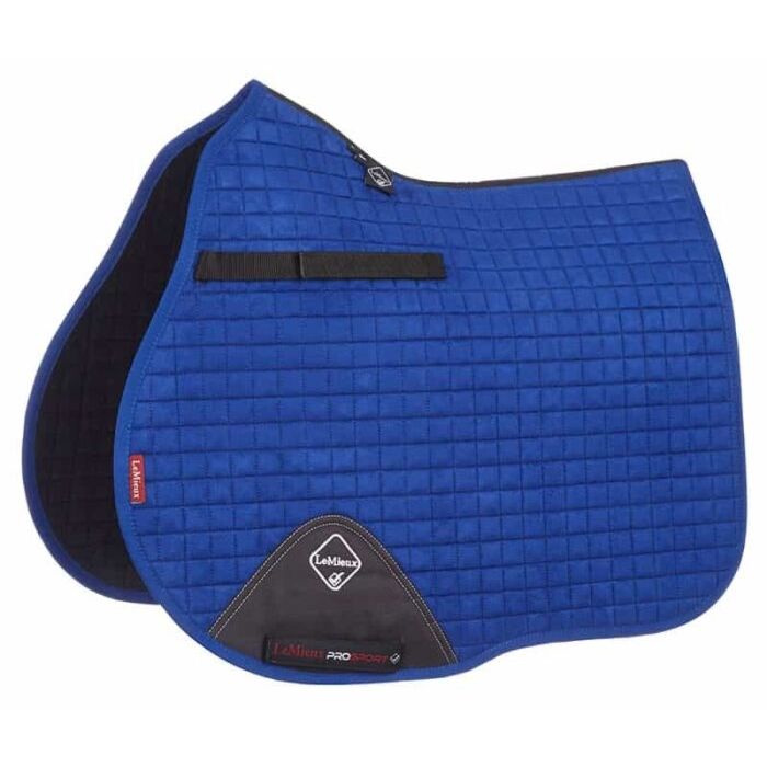 Schabracke LeMieux Prosport Suede Jump Square blau Full L Schabracke LeMieux Prosport Suede Jump Square blau Full L