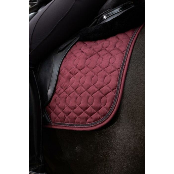 Schabracke dressur LeMieux Crystal Suede Burgundy L Schabracke dressur LeMieux Crystal Suede Burgundy L