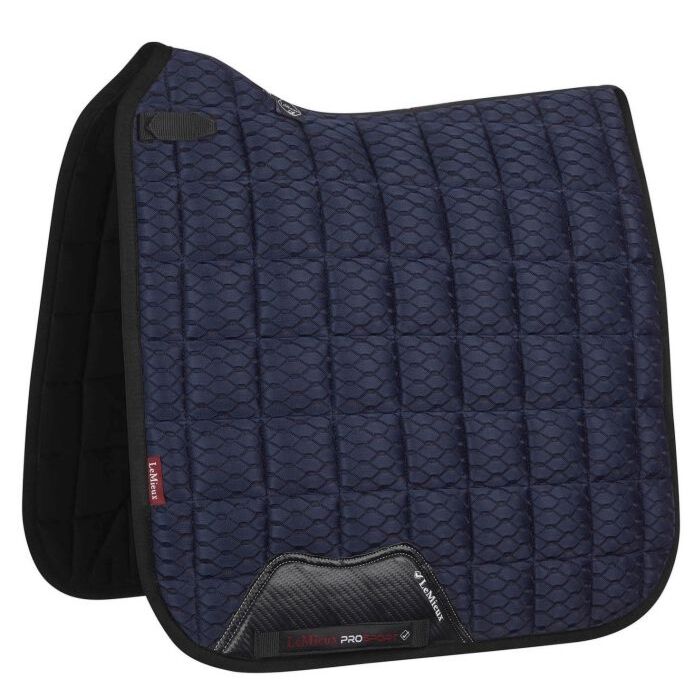 Schabracke LeMieux Carbon Mesh Air Dressage Square blau L Schabracke LeMieux Carbon Mesh Air Dressage Square blau L