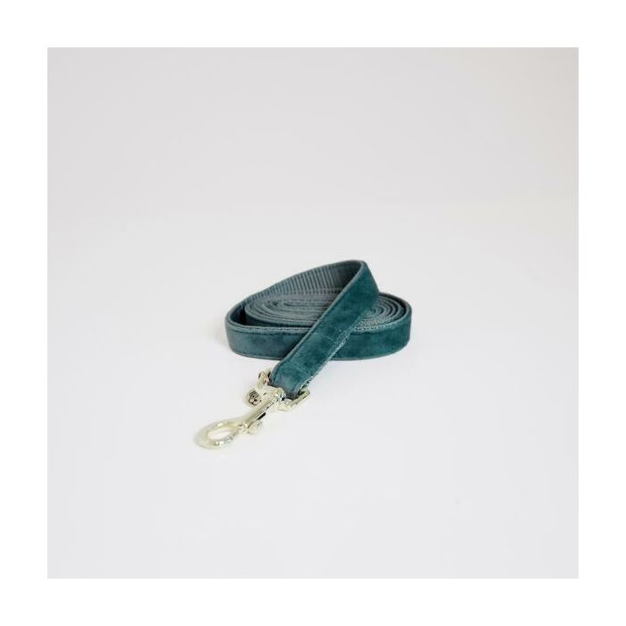 Hundeleine Kentucky Velvet blau/grün 120 cm