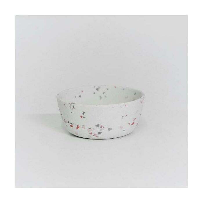 Hundeschale Kentucky Terrazzo weiß M