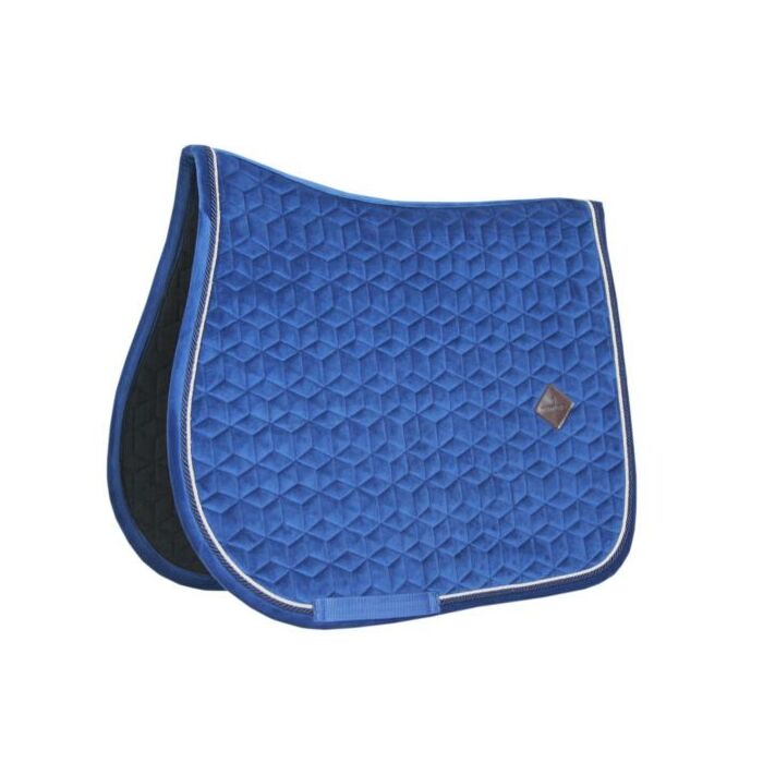 Schabracke vielseitig Kentucky Basic Velvet blau Full