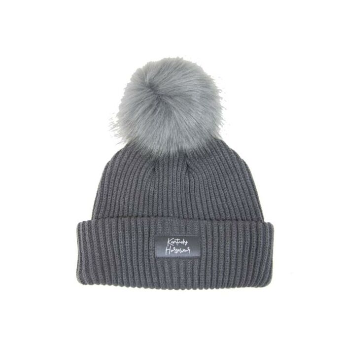 Mütze Kentucky Pompom grau Mütze Kentucky Pompom grau