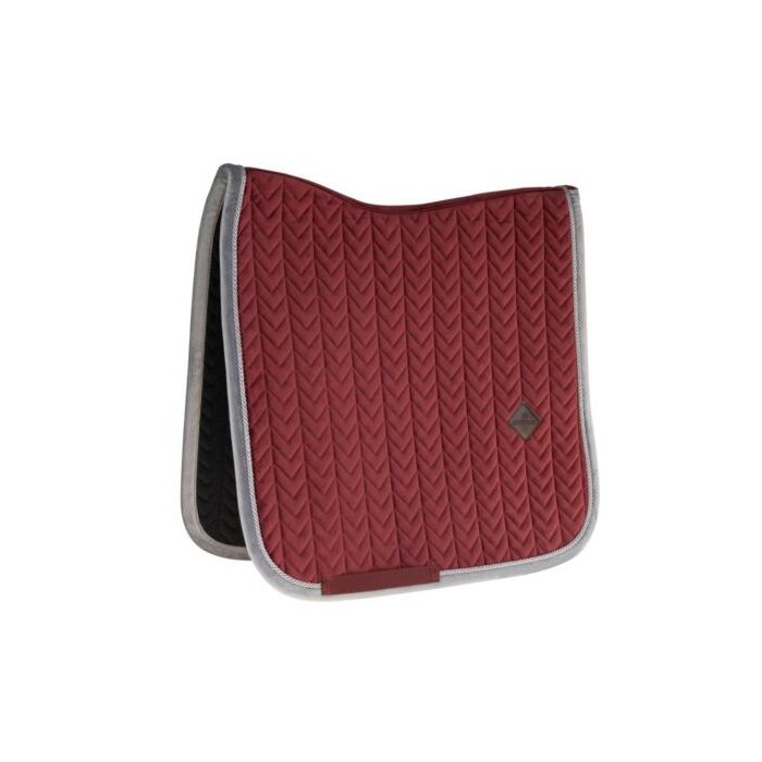 Schabracke dressur Kentucky Velvet contrast Bordeaux Full Schabracke dressur Kentucky Velvet contrast Bordeaux Full