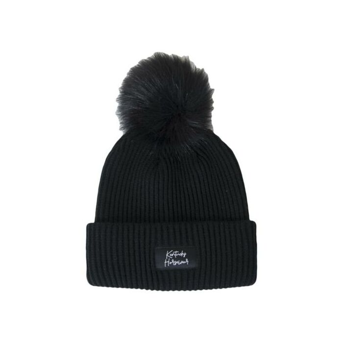 Mütze Kentucky Pompom schwarz Mütze Kentucky Pompom schwarz