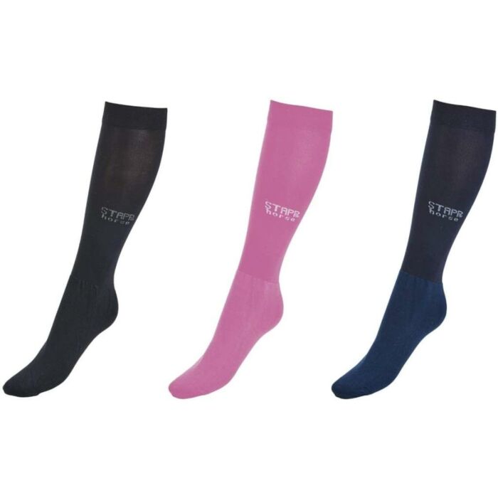 Stapp Horse Reitsocken Perfect-Fit 3 paar schwarz 36-42