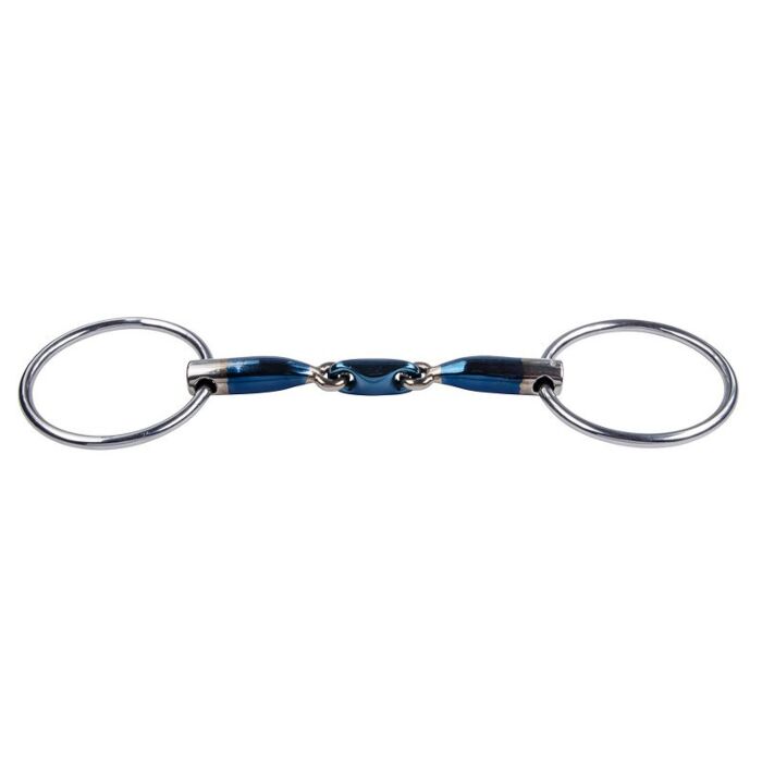 Wassertrense Trust Equestrian Sweet Iron Elliptisch Doppelt Gebrochen Blau 12.5 cm Wassertrense Trust Equestrian Sweet Iron Elliptisch Doppelt Gebrochen Blau 12.5 cm