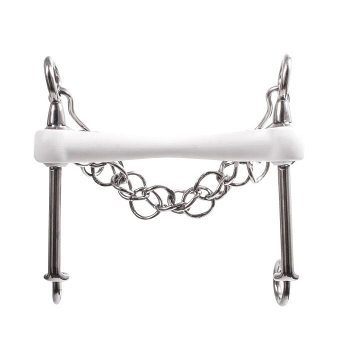 Weymouth Kandarengebiss Trust Equestrian Inno Sense Flexi Soft 14 mm Weiß 11.5 cm Weymouth Kandarengebiss Trust Equestrian Inno Sense Flexi Soft 14 mm Weiß 11.5 cm