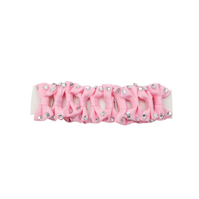 Einflechtbänder Horka Strass Pink