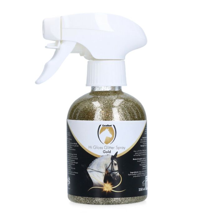 Glitterspray Excellent Horse Hi Gloss Gold 250 ml Glitterspray Excellent Horse Hi Gloss Gold 250 ml