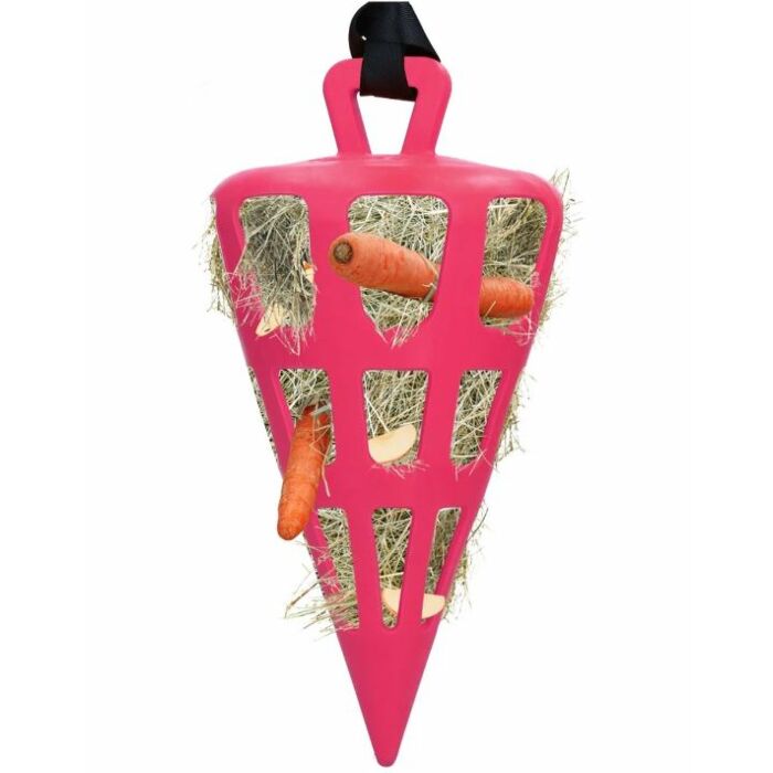Hay Slowfeeder Excellent fun and flex Wortel Rosa Hay Slowfeeder Excellent fun and flex Wortel Rosa