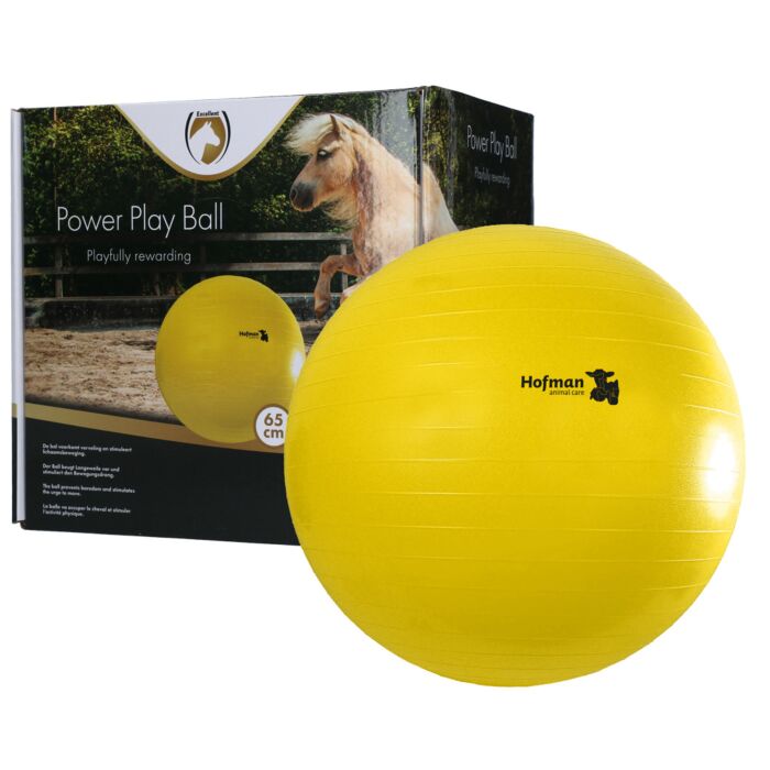Pferdespielzeug Hofman Maximus Power Play Ball Gelb