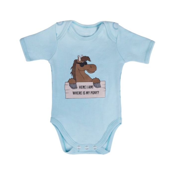 Romper QHP Bobby Baby Blau 56