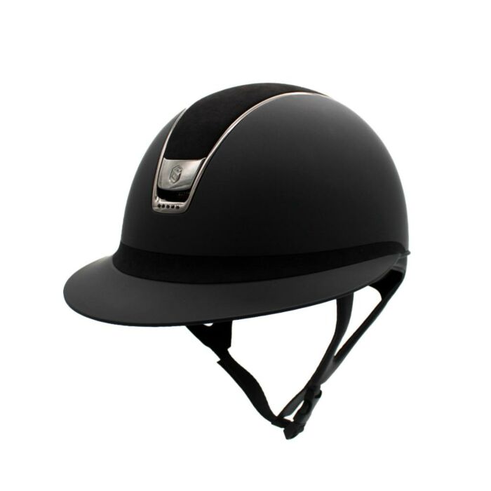 Reithelm Samshield Miss Shield Shadowmatt V2 Schwarz – Alcantara + 5 Swarovski Kristalle – Größe M Reithelm Samshield Miss Shield Shadowmatt V2 Schwarz – Alcantara + 5 Swarovski Kristalle – Größe M