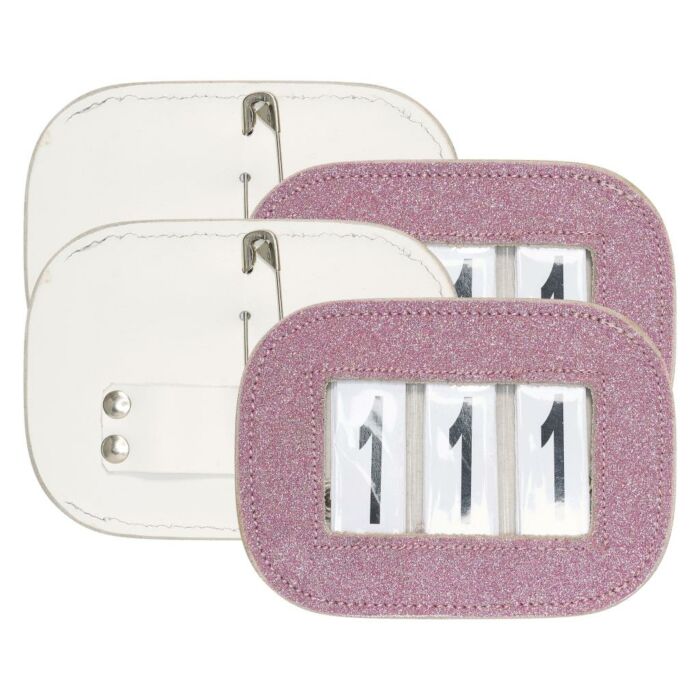 Turniernummer Imperial Riding Glitter vierkant Pink Turniernummer Imperial Riding Glitter vierkant Pink