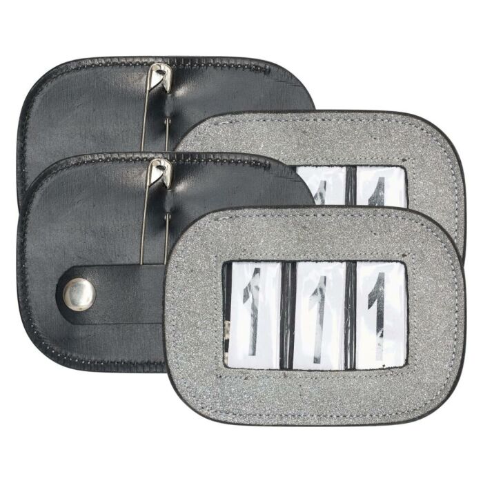 Turniernummer Imperial Riding Glitter vierkant Silver