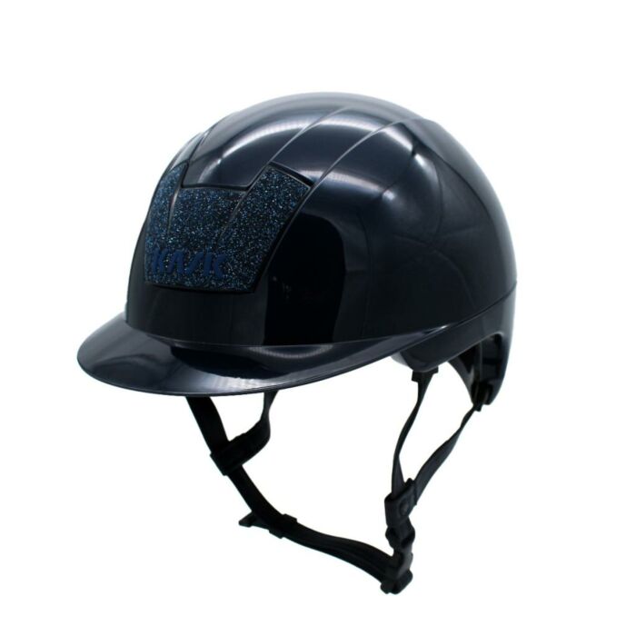 Reithelm KASK Kooki Navy Shine mit Kristallen – Größe 57–59 Reithelm KASK Kooki Navy Shine mit Kristallen – Größe 57–59