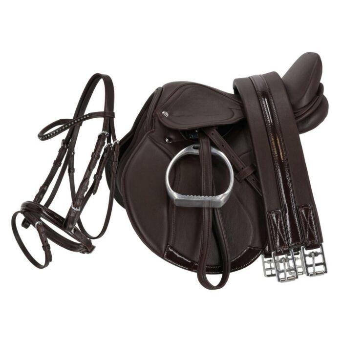 Sattelset QHP Melbourne Brown Pony