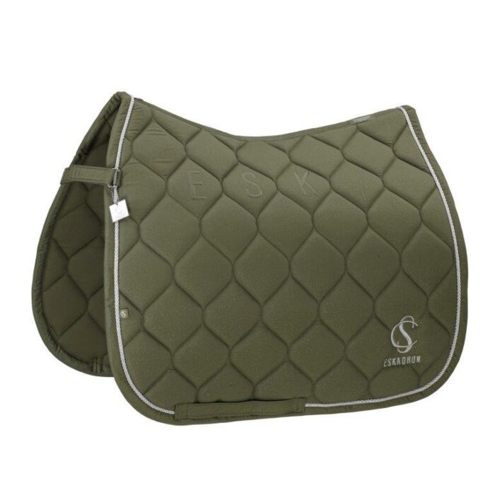 Schabracke dressur Eskadron Sparkle Dusty olive Full