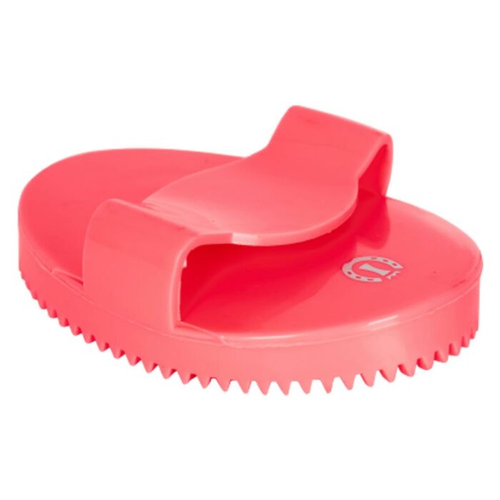 Roskamm Imperial Riding Curry Comb Soft Neon Pink