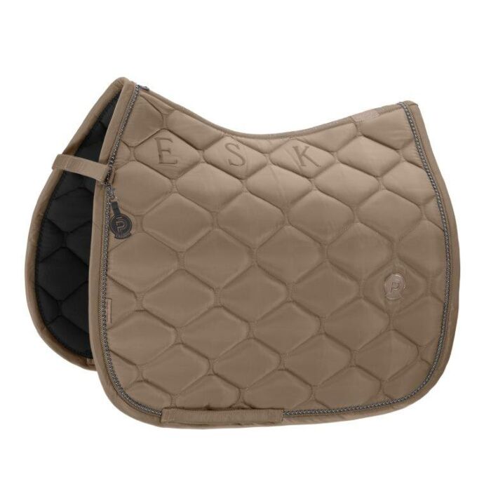 Schabracke dressur Eskadron Platinum Highgloss Pearls Smokey taupe Full