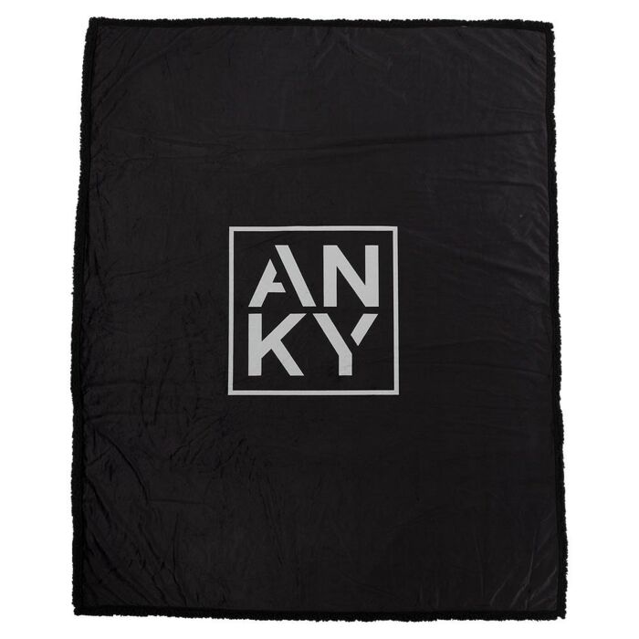 Decke Anky Fleece Schwarz
