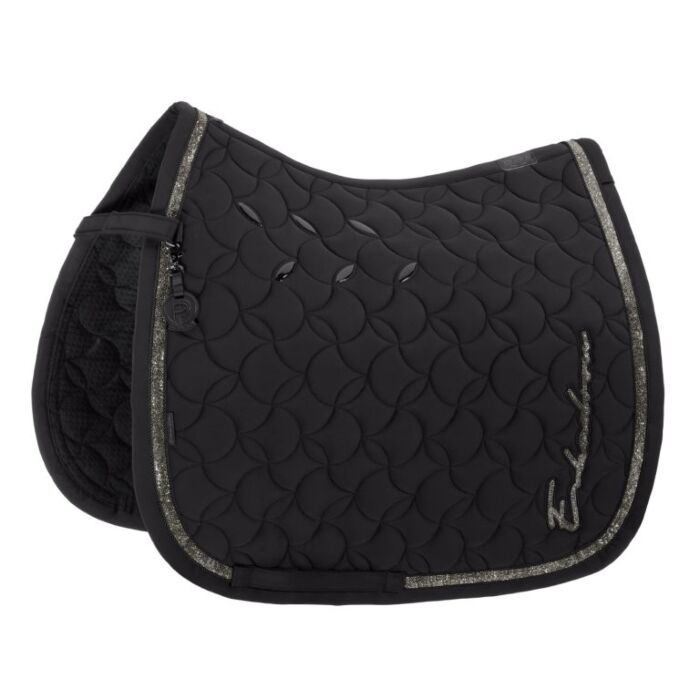 Schabracke Dressur Eskadron Platinum Pro Soft Glitter Black Full Schabracke Dressur Eskadron Platinum Pro Soft Glitter Black Full