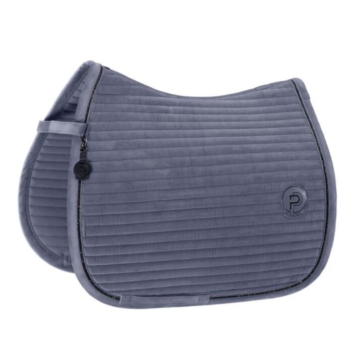 Schabracke Dressur Eskadron Platinum Velvet Crystal Slate Blue Full Schabracke Dressur Eskadron Platinum Velvet Crystal Slate Blue Full