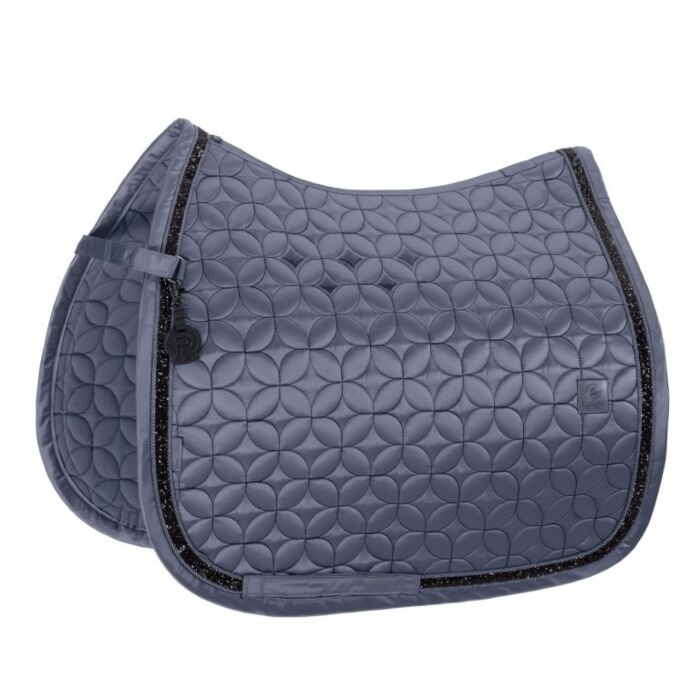 Schabracke Dressur Eskadron Platinum Mattgloss Contrast Jewel Slate Blue Full