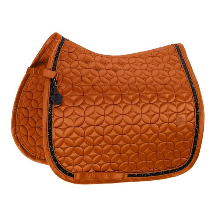 Schabracke Dressur Eskadron Platinum Mattgloss Contrast Jewel Amber Pony