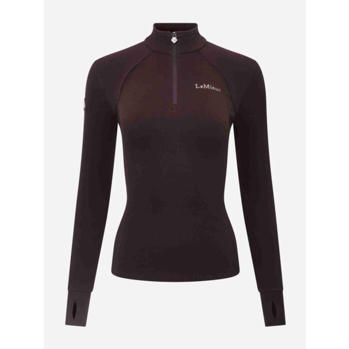 Pullover LeMieux Frances Quarter Zip Fleece Damson 44