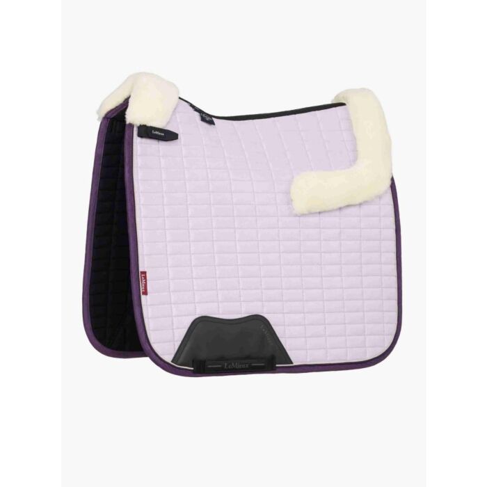 Schabracke LeMieux Merino+ Suede Dressage Square Lilac L
